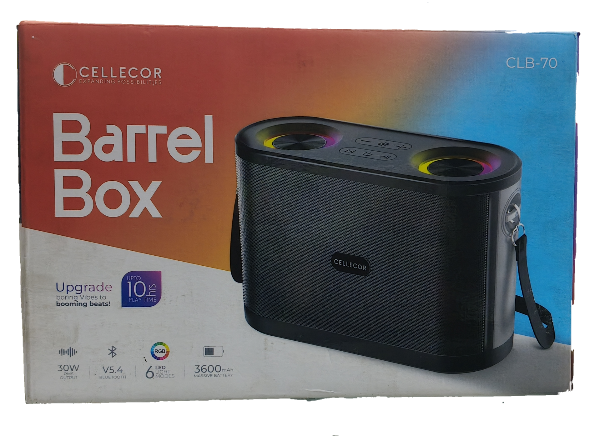 30 WT SOUND SYSTEM CLB-70 BARREL BOX