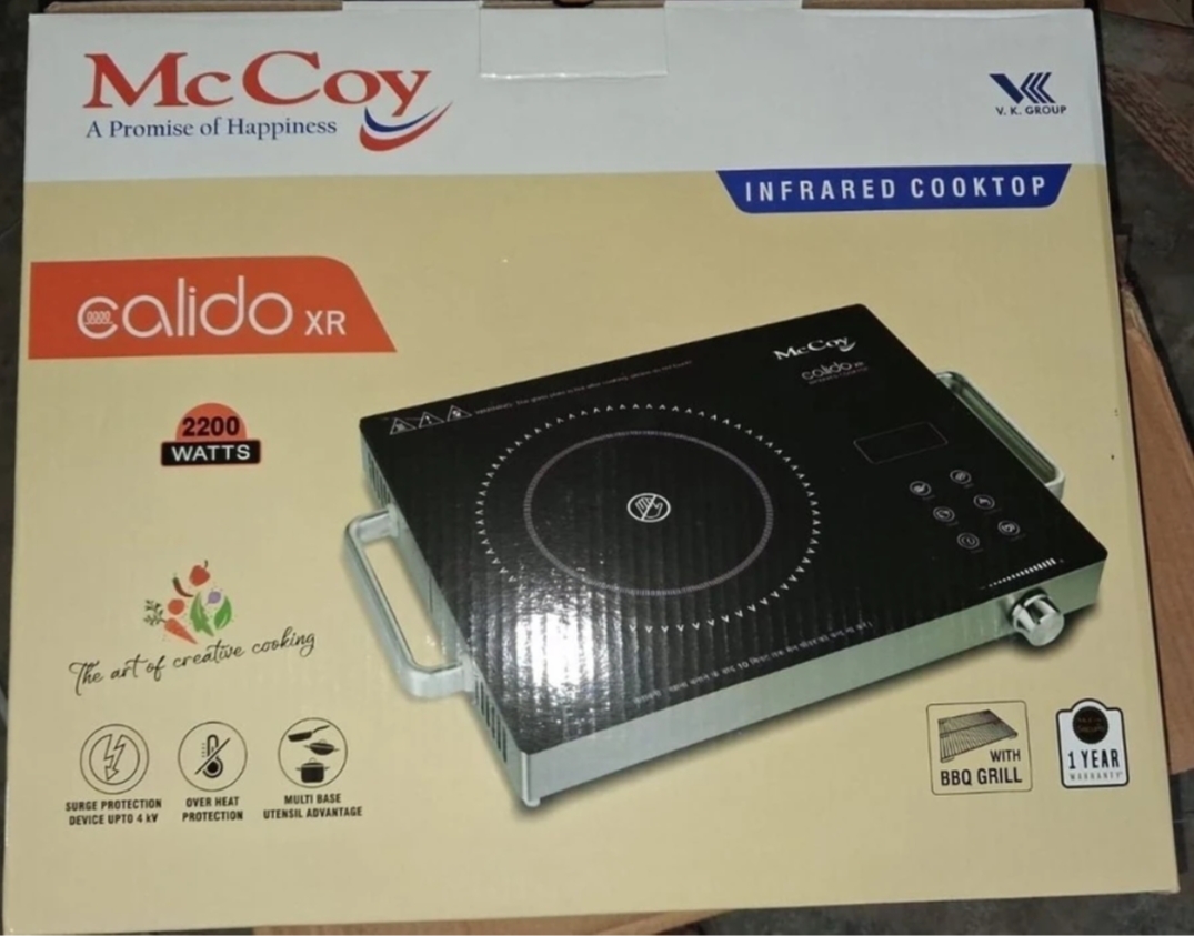 2200 Watt Infrared Cooktop Touch Panel McCoy Calido XR