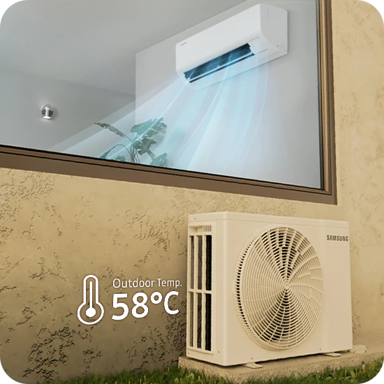 1.5-ton inverter split Air Conditioner Samsung AR50H19D1XHNNA 3-star