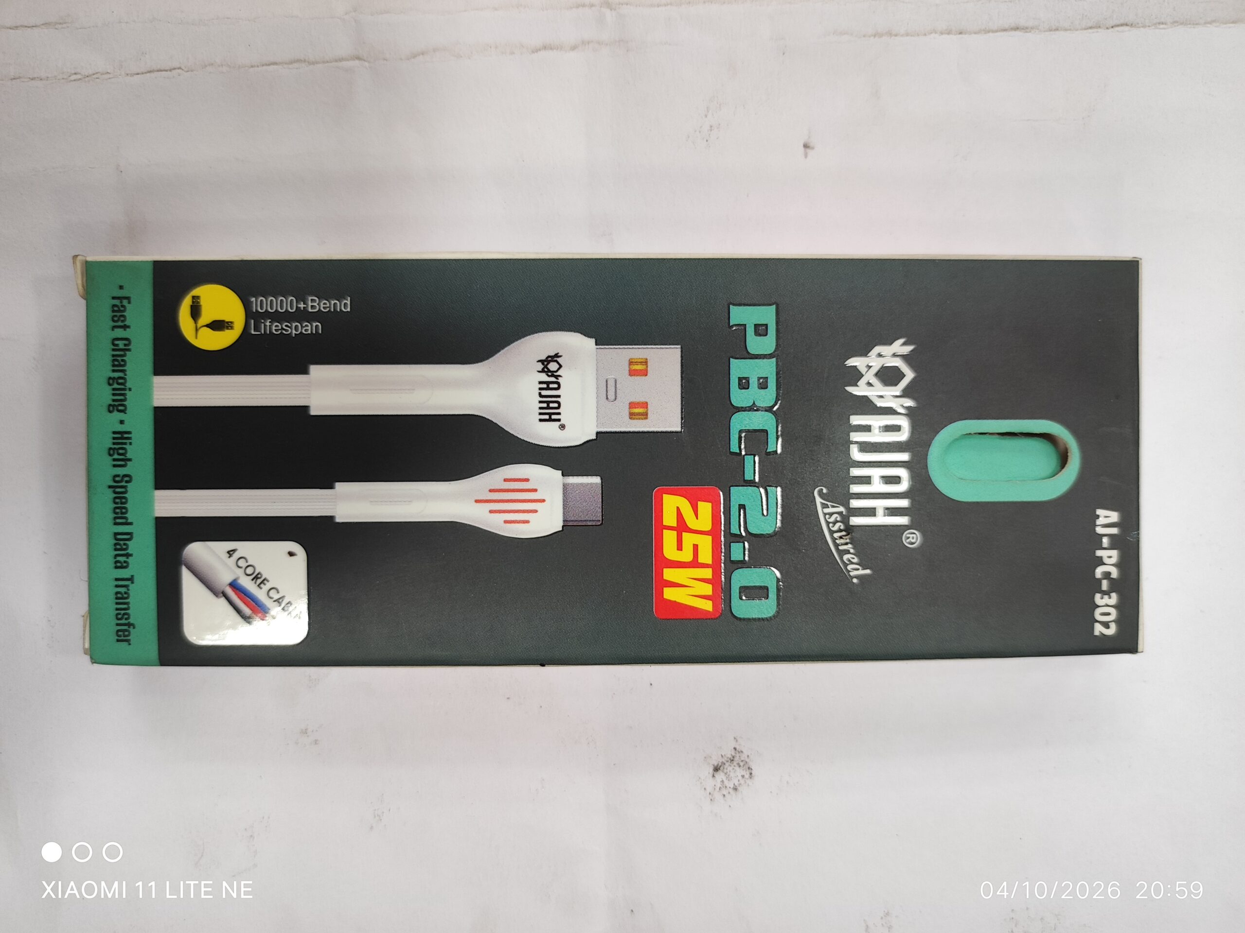 C type mini charging cable ajah 302