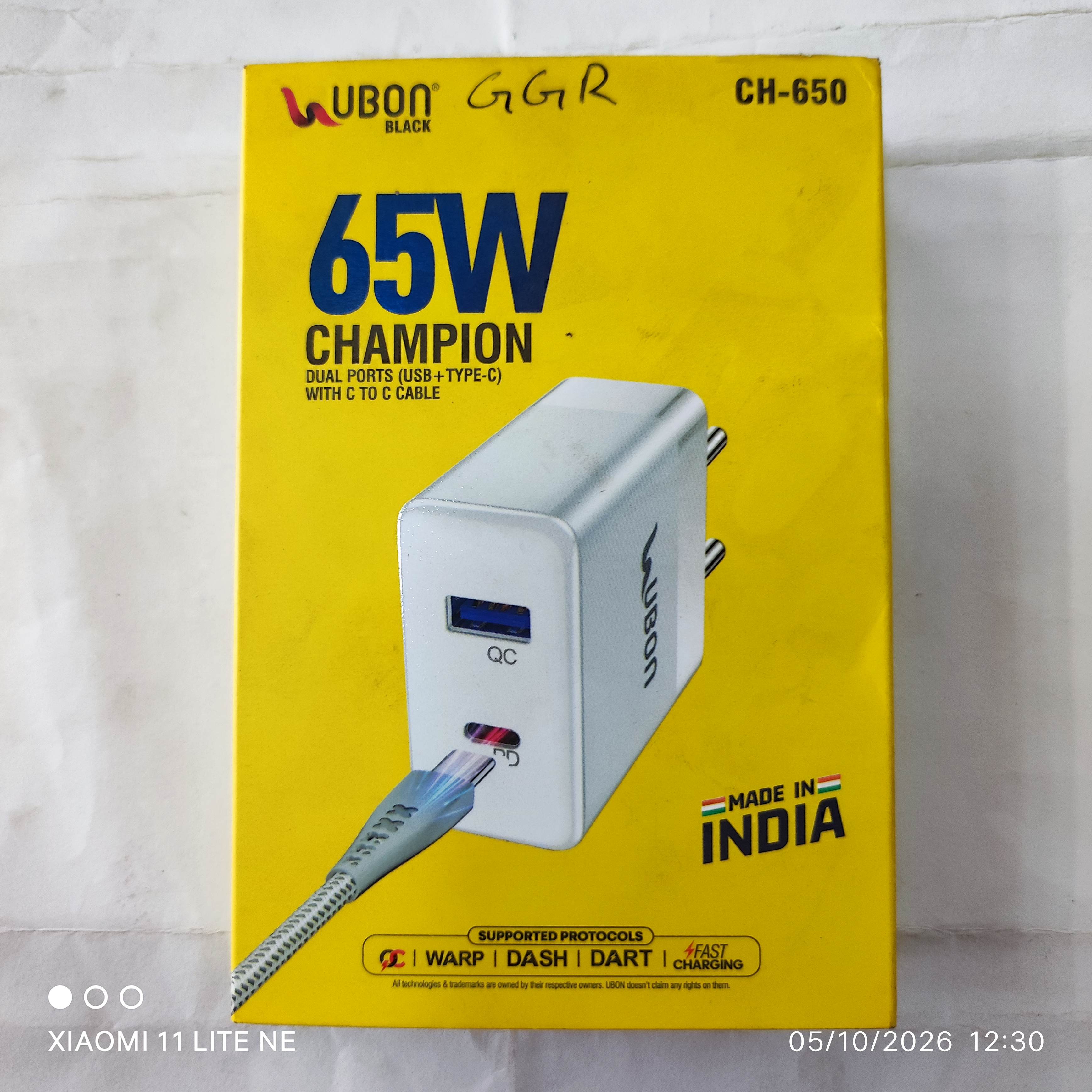 Charger set ubon 65w ch-650